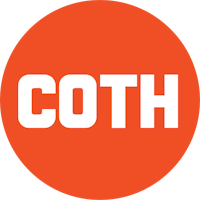 coth logo in orange and white