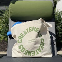 a tote bag with the word'creativity'on it