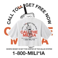 a t - shirt that says call to get free now